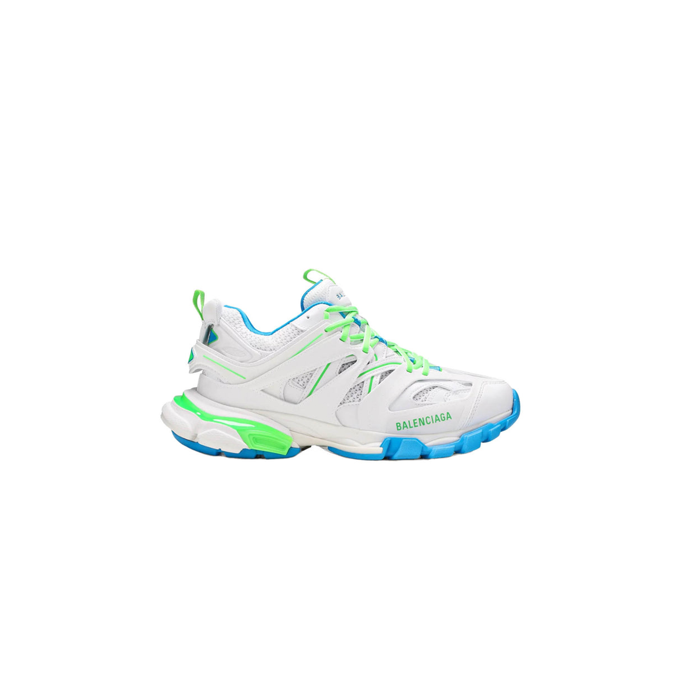 Ba*len*cia*ga track sneaker white green 542436w2bc30285